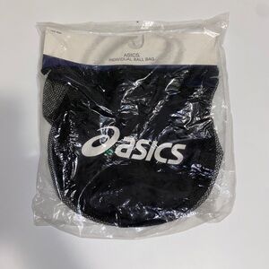 Asics Black Mesh Sports Bag Volleyball Holder